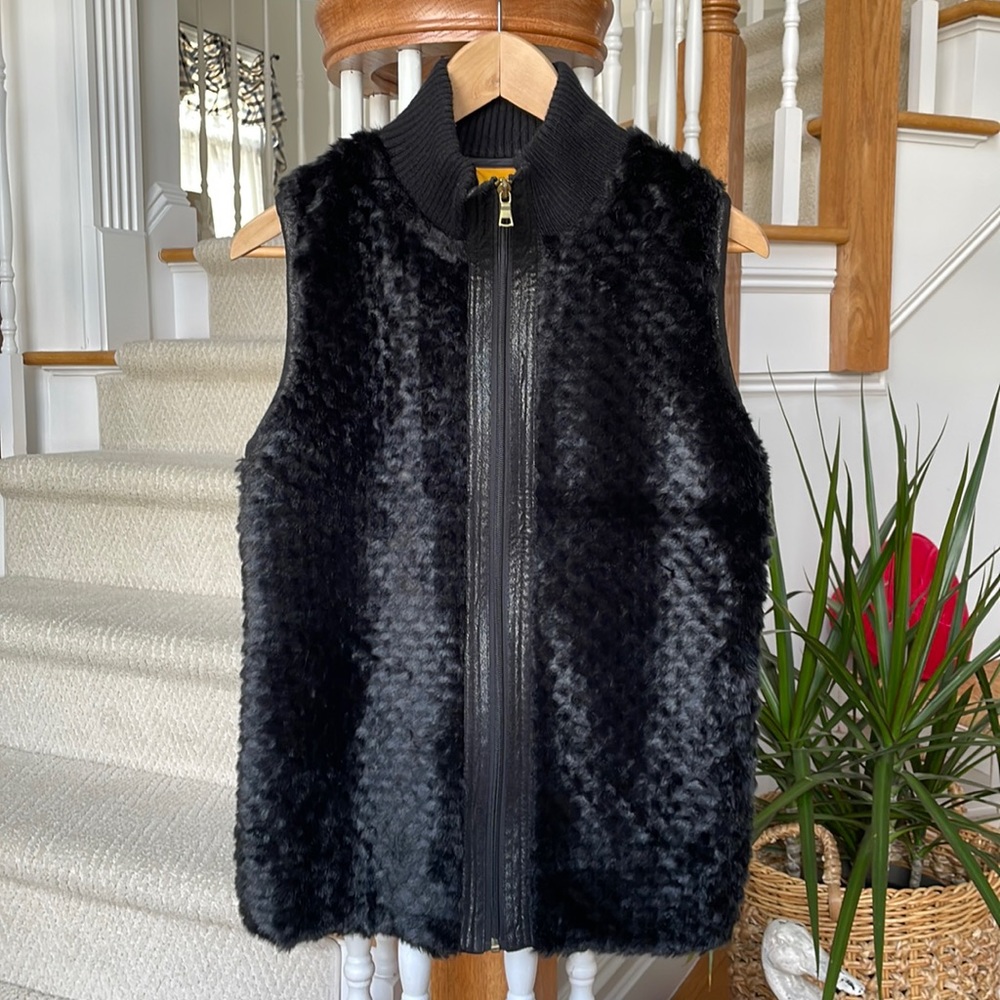 Faux fur vest